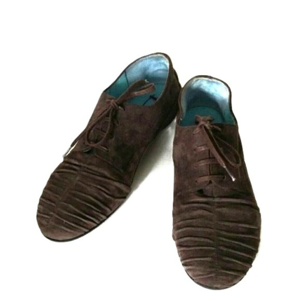 Thierry Rabotin rushed suede brown shoe Sz.35 US 5 Girls Woman